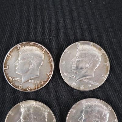 Kennedy Halves Lot 40% Silver (8)