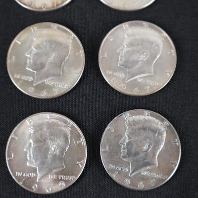 Kennedy Halves Lot 40% Silver (8)