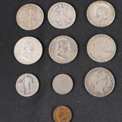 Mixed Coin Lot - Mostly Silver (13)