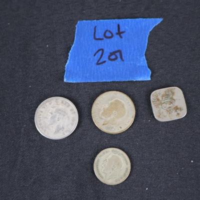 Misc Foreign Coins Lot (4)