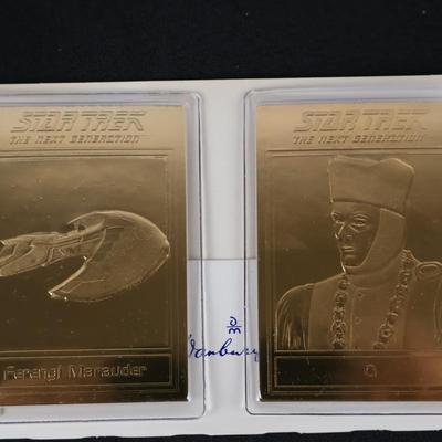 Danbury Mint Star Trek 22kt Cards (3)