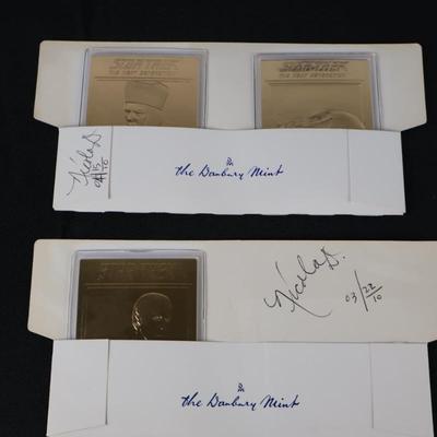 Danbury Mint Star Trek 22kt Cards (3)