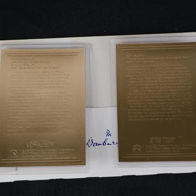 Danbury Mint Star Trek 22kt Cards (3)