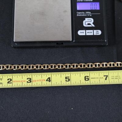 14Kt Gold Mariner Link Bracelet - 20.2 Grams