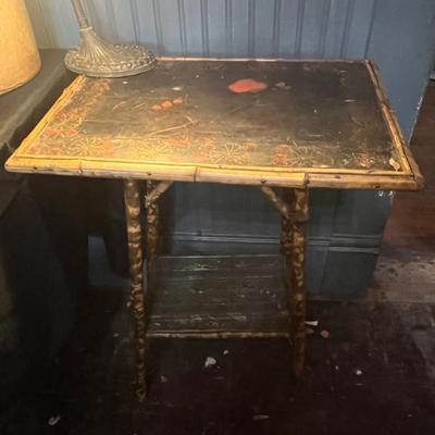 Sale Photo Thumbnail #29: Antique Bamboo Occasional Table 