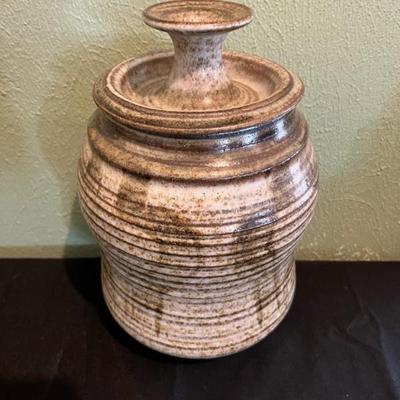 Sale Photo Thumbnail #40: Wisconsin Artist Abraham Cohn Studio Pottery Lidded Jar