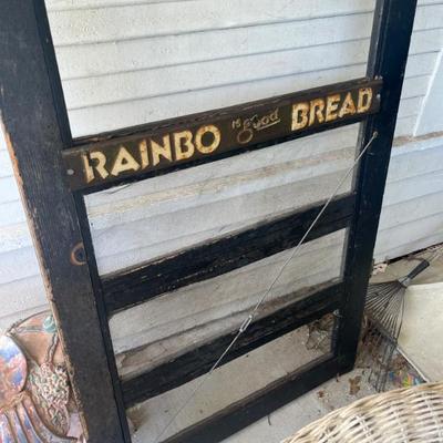 Sale Photo Thumbnail #61: Rainbow Bread Advertising Screen Door 