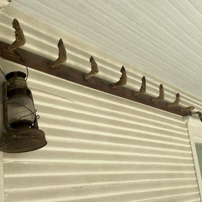 Sale Photo Thumbnail #63: Deer Hoof Coat Rack. Was told it came out of an old saloon.