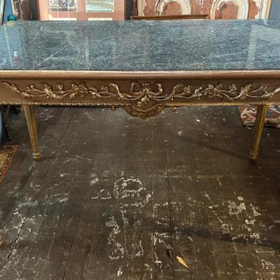 Sale Photo Thumbnail #152: Marble Top Table 