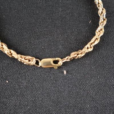 14Kt Gold Rope Bracelet