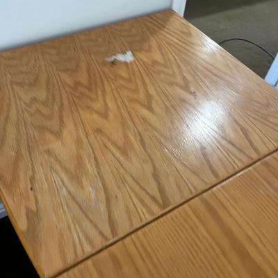 OAK Desk with Attached File Cabinet Main Office 