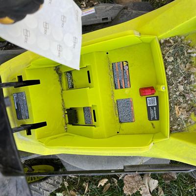  Shed -  Ryobi Electric Lawn Mower with Battery and Charger 