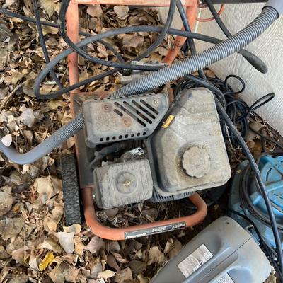  Shed - Sum Pump and Pressure Washer 