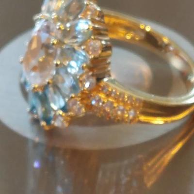 Beautiful Blue Topaz Ring