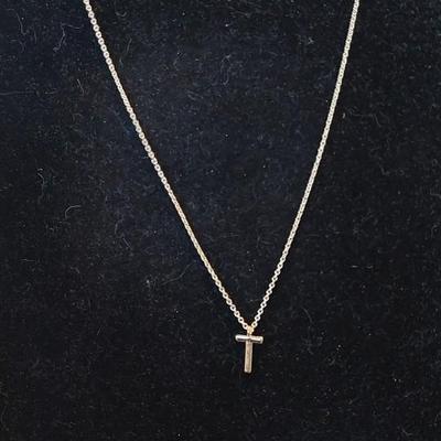 Initial T Fashion Necklace