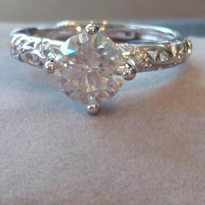 GRA CERTIFIED MOISSANITE RING