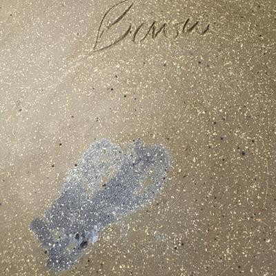 Artist signed pottery chip & dip piece!