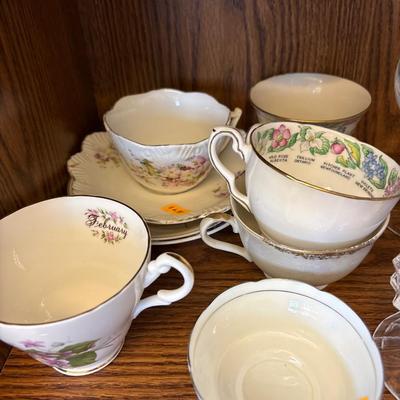 Teacup sets & crystal