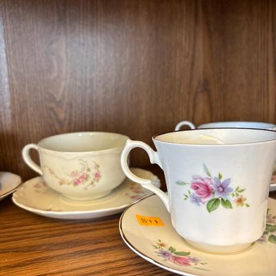 Teacup sets & crystal