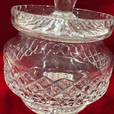 Stunning crystal lidded jar made in England