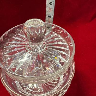 Stunning crystal lidded jar made in England