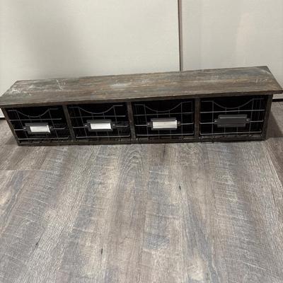 Horizontal shelf, 4 drawer, 35”!