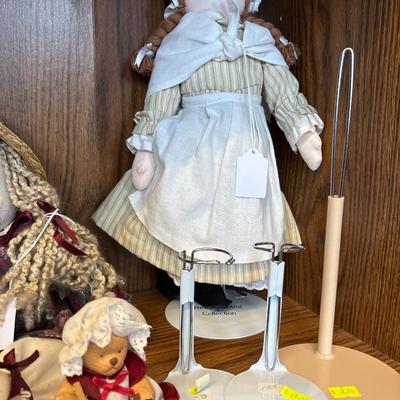 Porcelain dolls & others