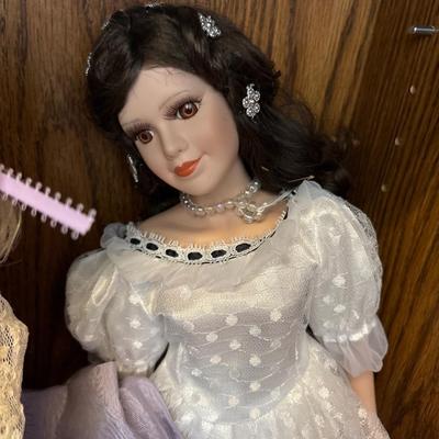 Porcelain dolls & others
