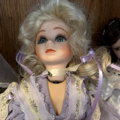 Porcelain dolls & others