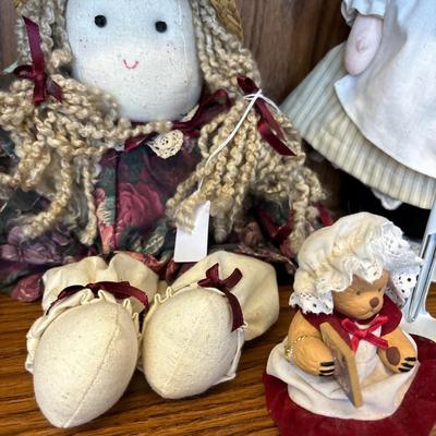 Porcelain dolls & others