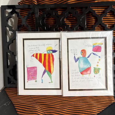 Brian Andreas “Story People prints! Two black photo frames!