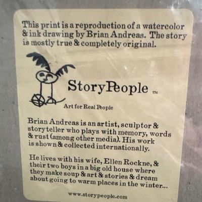 Brian Andreas “Story People prints! Two black photo frames!