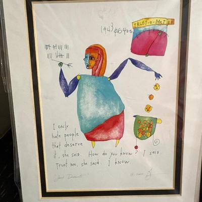 Brian Andreas “Story People prints! Two black photo frames!