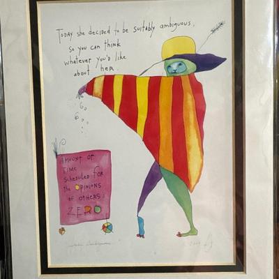 Brian Andreas “Story People prints! Two black photo frames!