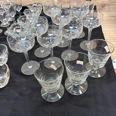 Glasses, glasses and more glasses!