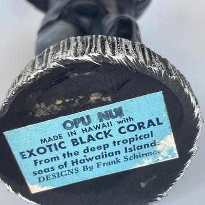 Opu Nui statue made with exotic black coral