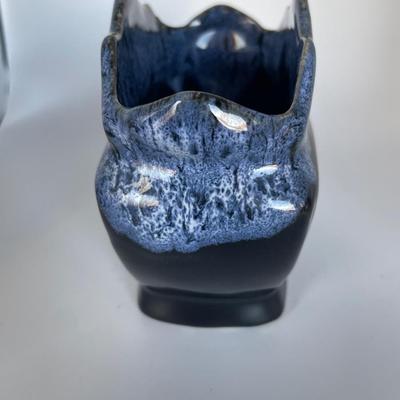 Signed drip style pottery