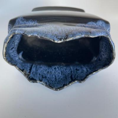 Signed drip style pottery