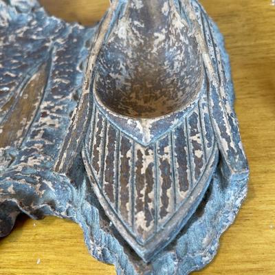 00 vintage Syroco style double cigar holder & holder