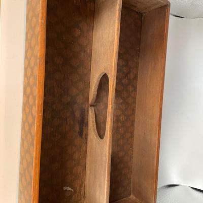 00 vintage Syroco style double cigar holder & holder