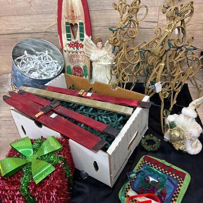 Christmas lights and decorations