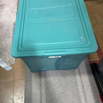 Bin of frames with cover