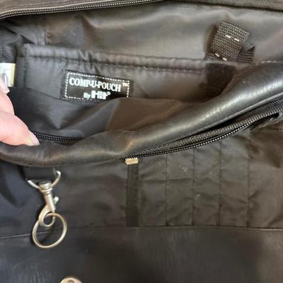 Two laptop bags (one leather)