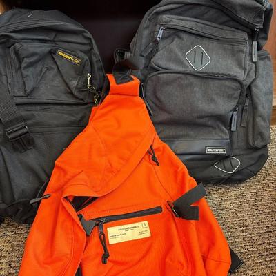 Structure clothing & Eastman backpacks