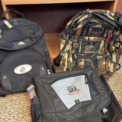 MSUM & Camo backpacks & laptop bag