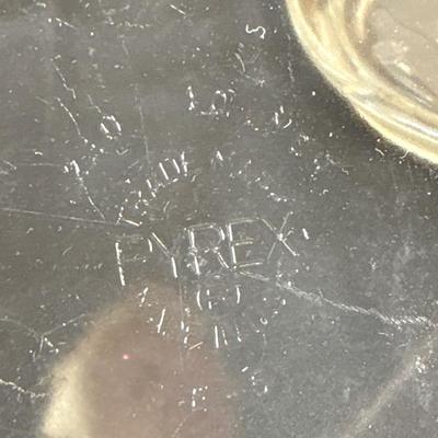 Weck glass covered jar, Pyrex, basket lot