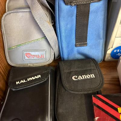 Group of electronics & camera cases