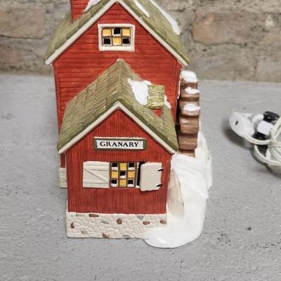 Sale Photo Thumbnail #71: Granary, phone booth, for sale sign, street signs and fence line.