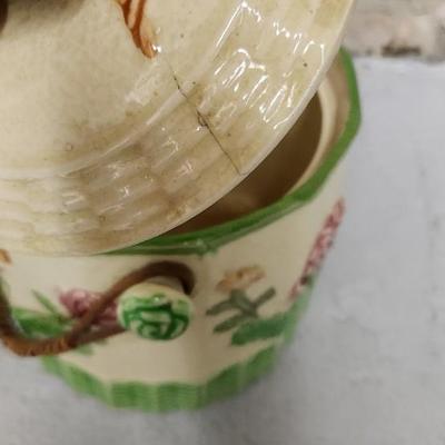 Sale Photo Thumbnail #79: Notice the crack on the lid. Otherwise good antique condition