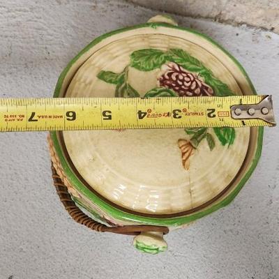 Sale Photo Thumbnail #81: Notice the crack on the lid. Otherwise good antique condition